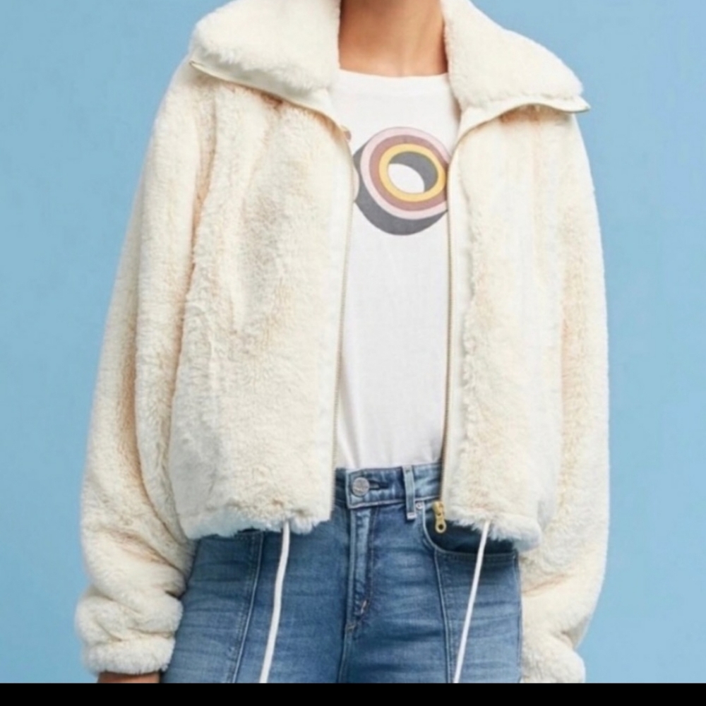 Anthropologie Eleveness Bristol Faux Fur Coat